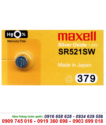 Maxel SR521SW/379, Pin Maxel SR521SW/379 - 1.55V chính hãng Maxell Nhật